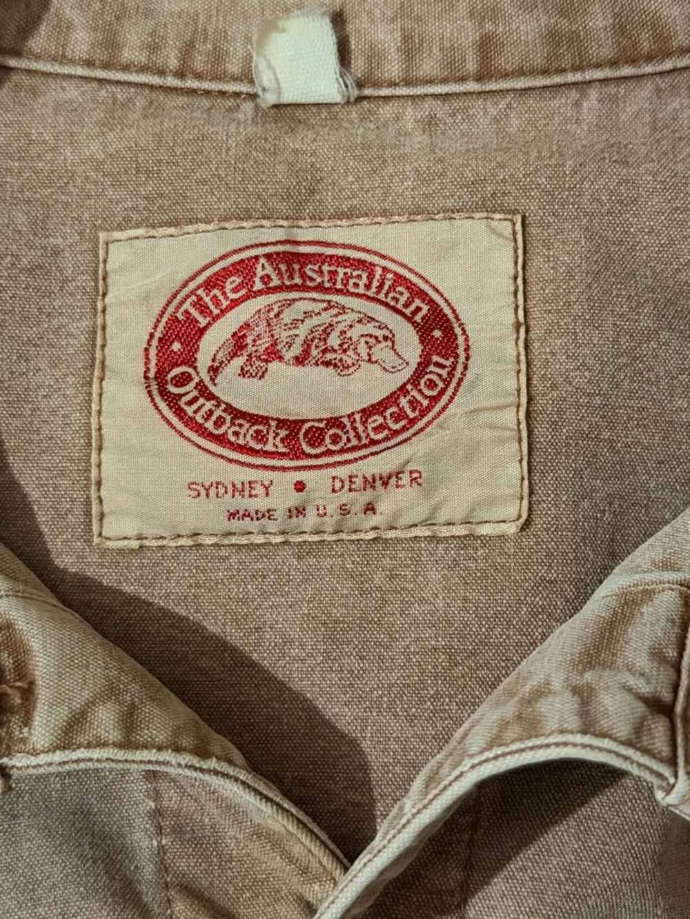 Vintage Work Shirt "The Australian Outback Collection Size XL-Dusty Rose-cotton
